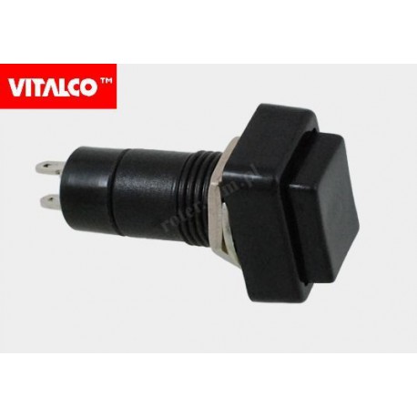 Przełącznik guzikowy Vitalco off-(on) VS5418A czarny 