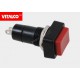 Przełącznik guzikowy Vitalco off-(on) VS5418A czerwony 