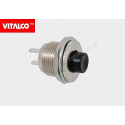 Przełącznik guzikowy Vitalco VS5409 czarny 