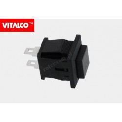 Przeł. przyciskowy VS5414A off-(on) czarny Vitalco PRV340