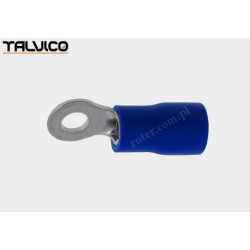 Konektor oczkowy izolowany 3,2mm / przewód do 2,00mm niebieski