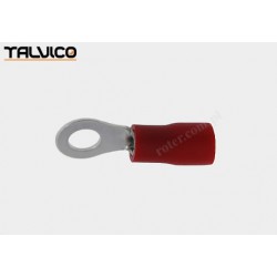 Konektor oczkowy izolowany 4,3mm / przewód do 1,5mm czerwony