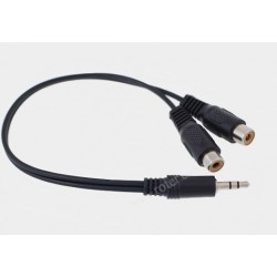Adapter wtyk 3.5 stereo / 2*gniazdo RCA.przewód