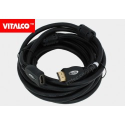 Przedłużacz HDMI złoty z filtrami VITALCO 5,0m